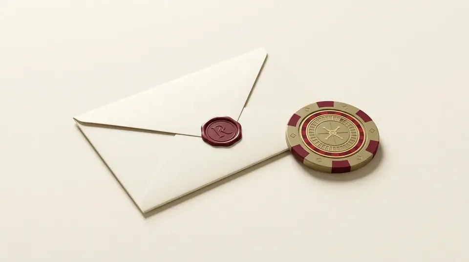Privacy and cookies illustration with a shield and a roulette chip
