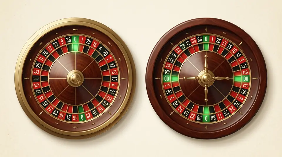 European and American roulette wheel sequence diagram
