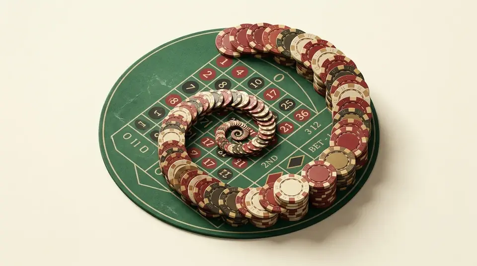 Fibonacci sequence applied to a roulette betting progression