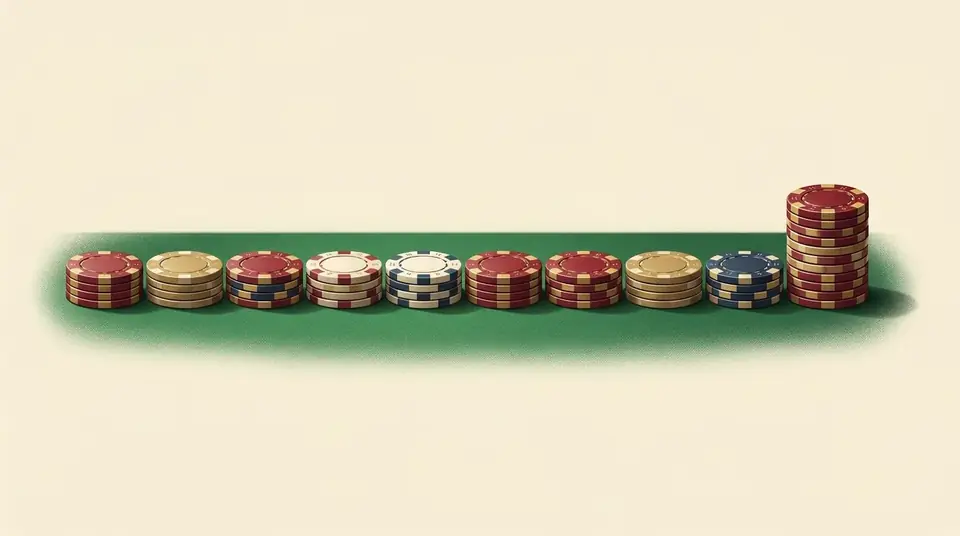 Oscar's Grind slow progression chart for roulette